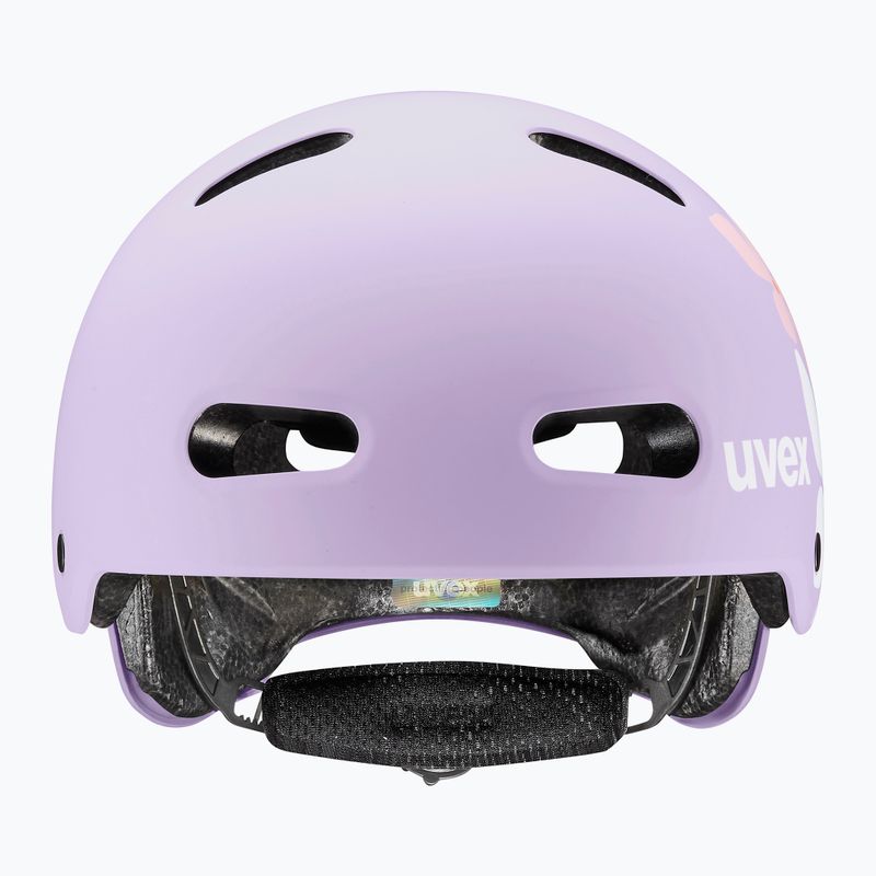 Casco per bambini UVEX Kid 4 Style flower lilac matte 2