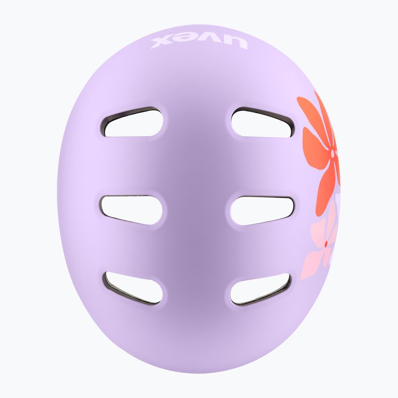 Casco per bambini UVEX Kid 4 Style flower lilac matte 4