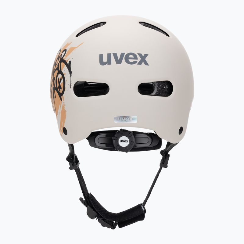 Casco per bambini UVEX Kid 4 Style super hero warm grey matt 4