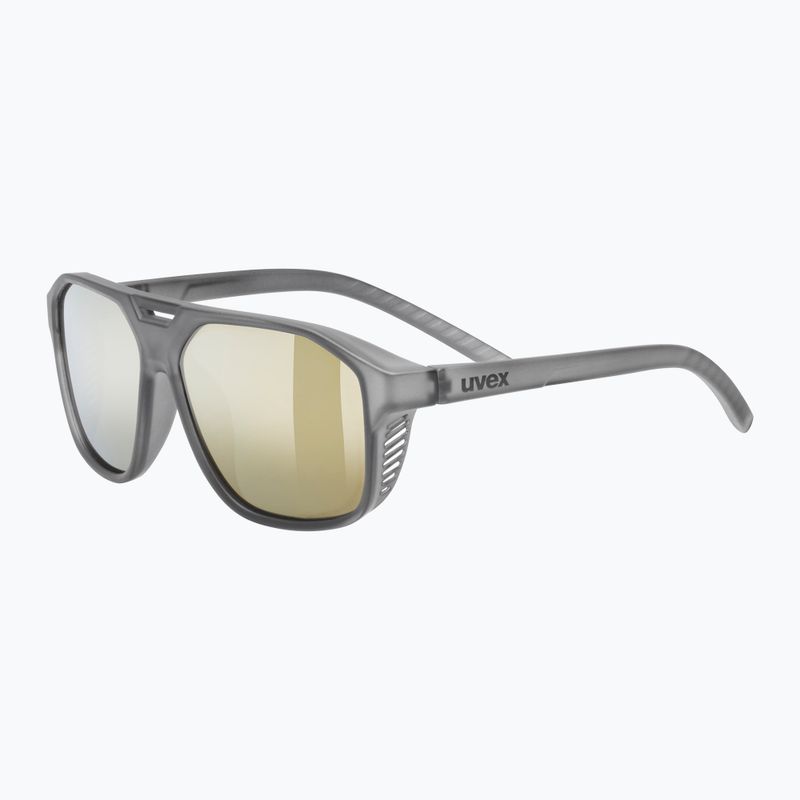 Occhiali da sole per bambini UVEX Cosmic Jr smoke matt/mirror gold