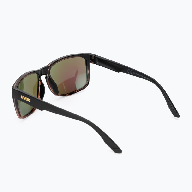 Occhiali da sole UVEX Poise black demi matt/mirror green 2