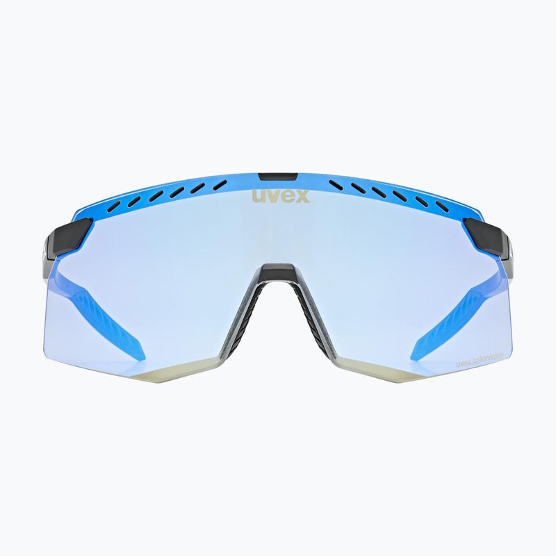 Occhiali da sole UVEX Pace Stage CV black matt/mirror blue 2