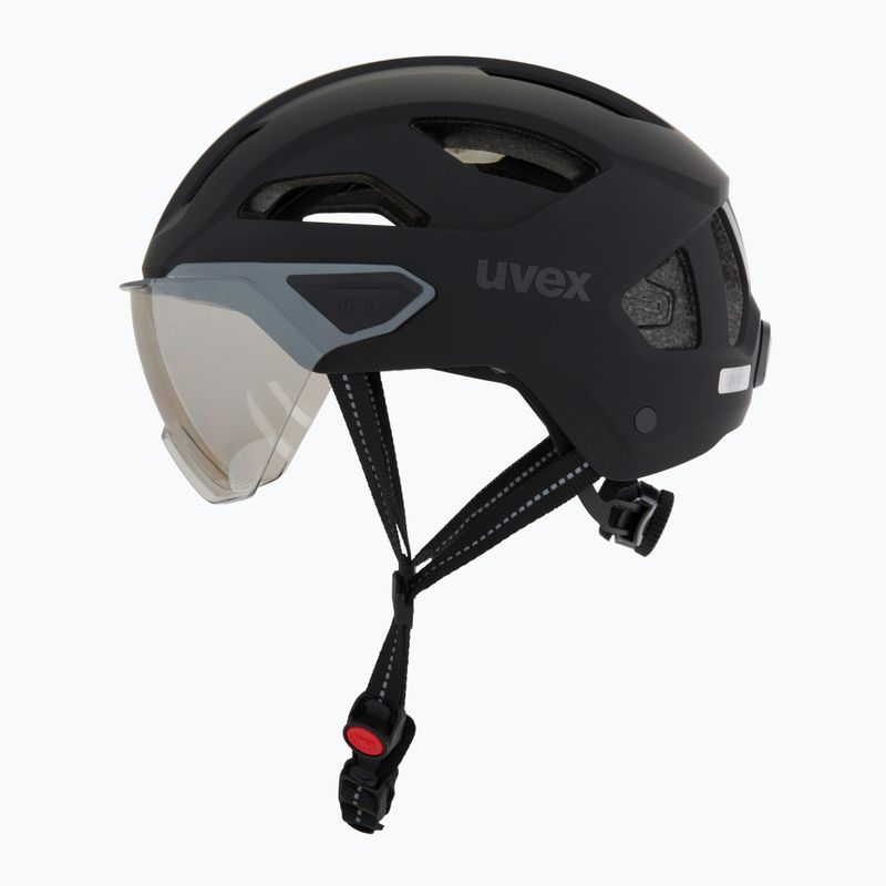 Casco da ciclismo UVEX Stride Visor black matt/lite mirror silver 3