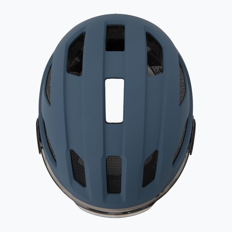 Casco da ciclismo UVEX Stride Visor stone blue matt/lite mirror silver 6