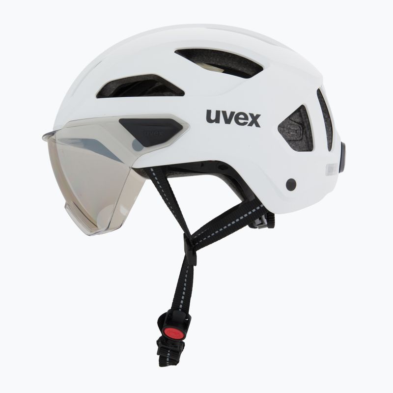 Casco da ciclismo UVEX Stride Visor white matt/lite mirror silver 3
