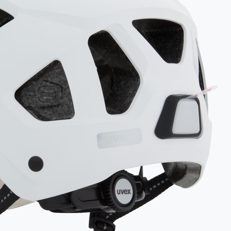 Casco da ciclismo UVEX Stride Visor white matt/lite mirror silver 7