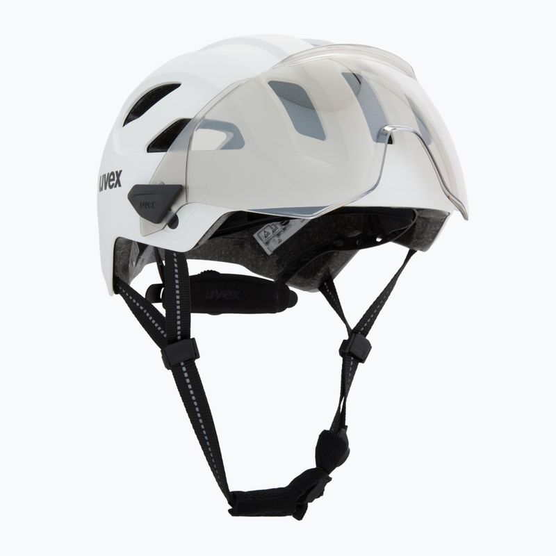 Casco da ciclismo UVEX Stride Visor white matt/lite mirror silver 9