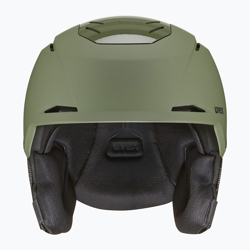 Casco da sci UVEX Resolution khaki matt 2