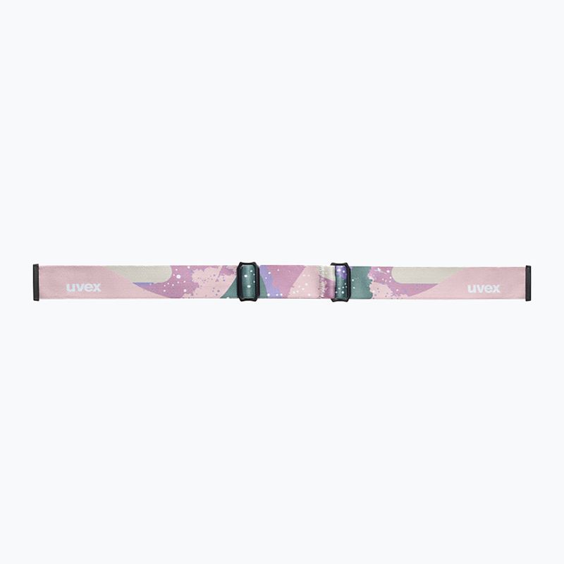Maschera da sci per bambini UVEX Speedy Nova FM S2 white matt/mirror rose 4