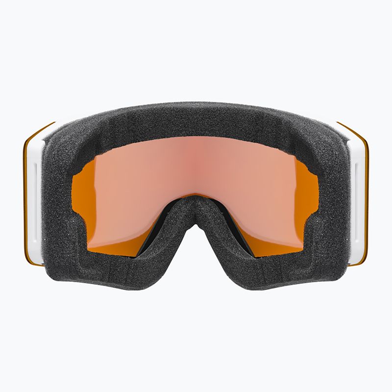 Maschera da sci UVEX Ignite LG S2 white matt/orange 3