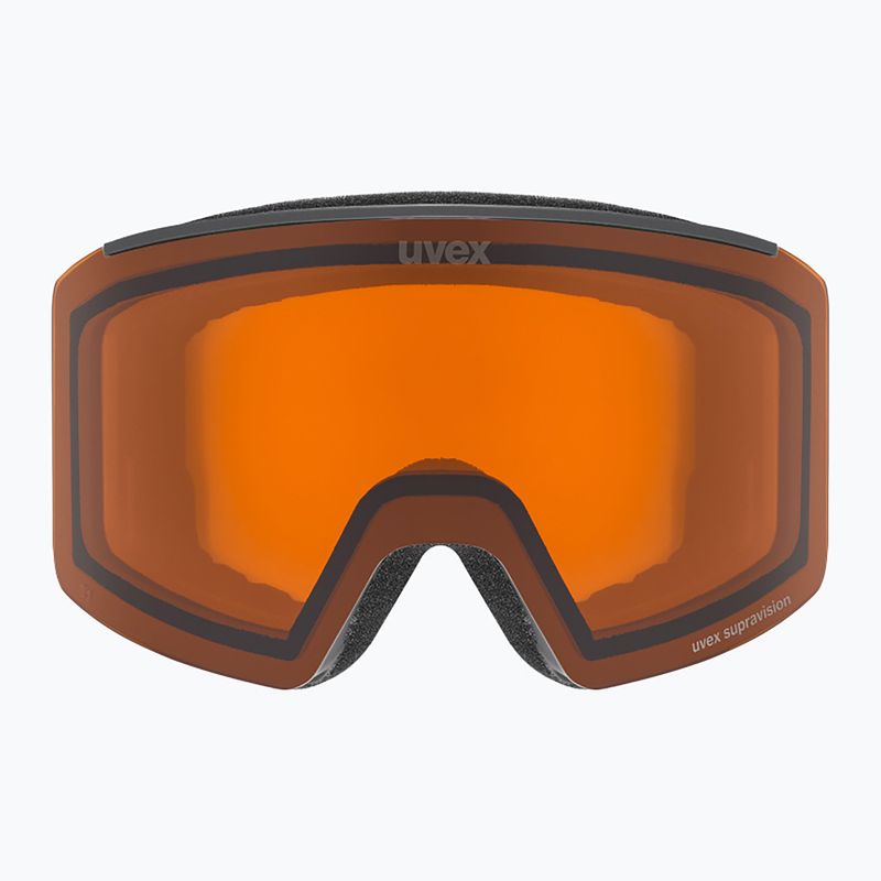Maschera da sci UVEX Ignite LG S2 black matte / orange 2