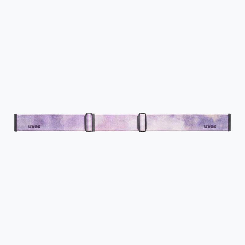 Maschera da sci UVEX Ignite FM S3 white matt/mirror rose 4