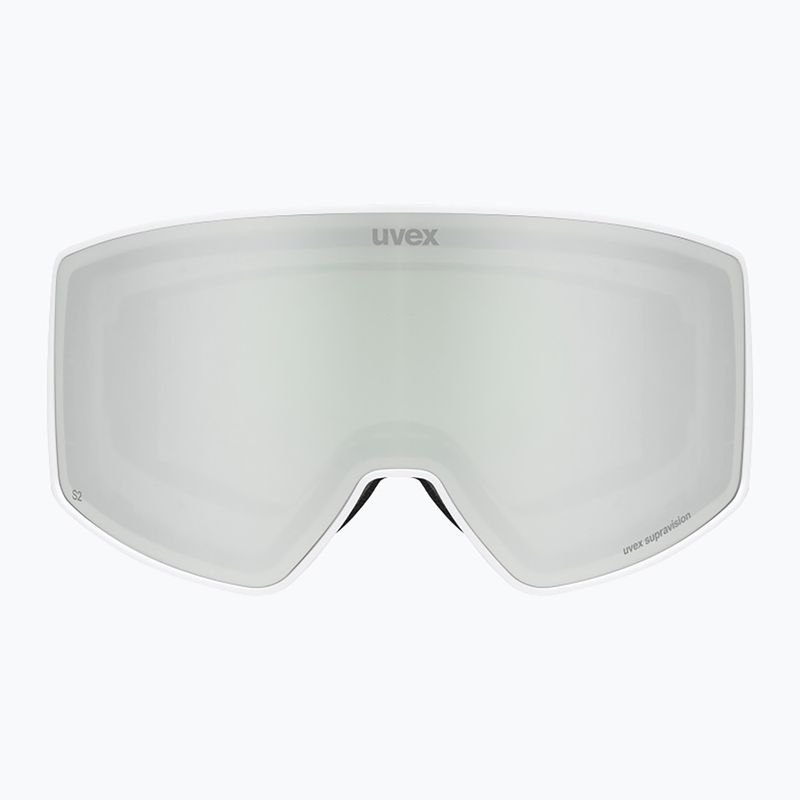 Maschera da sci UVEX Scenic FM S2 white matt/mirror silver 2