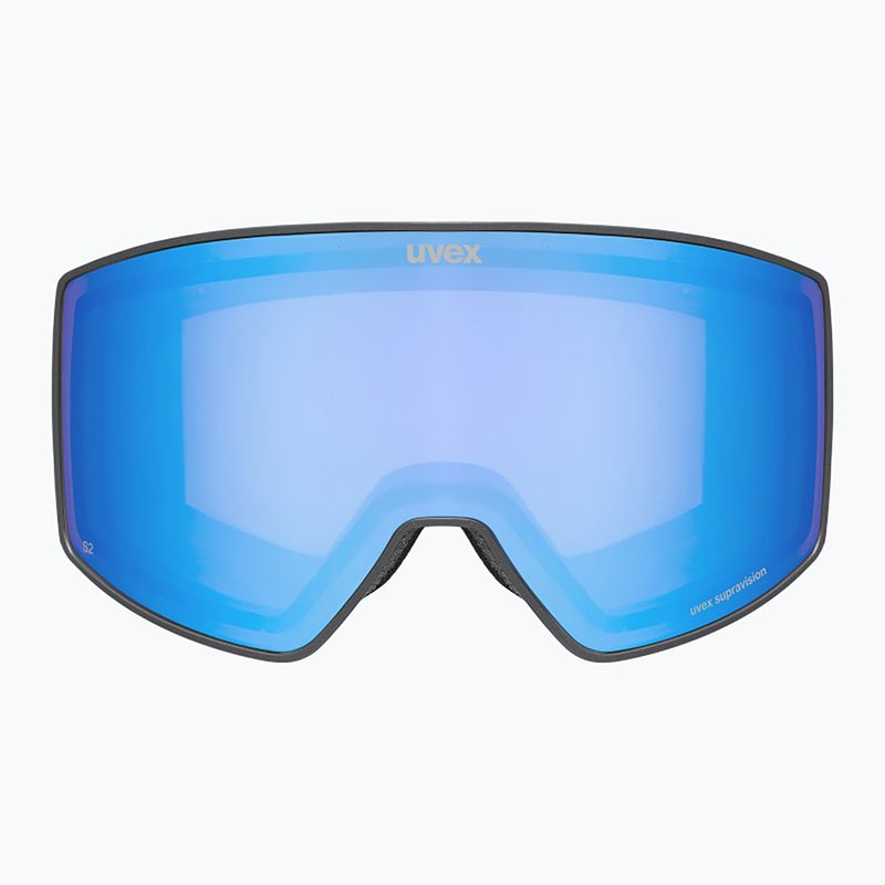Maschera da sci UVEX Scenic FM S2 black matt/mirror blue 2