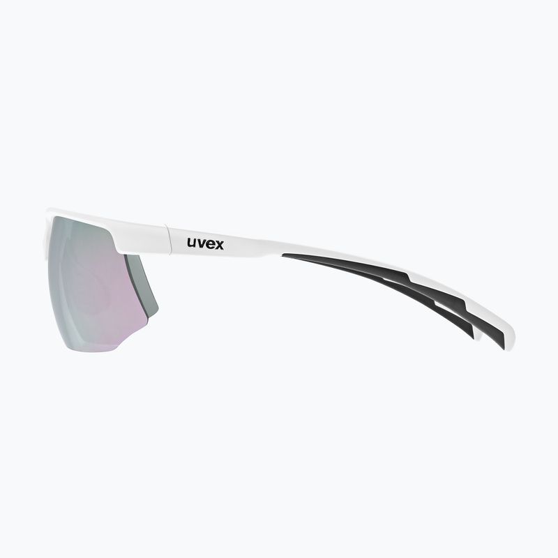 Occhiali da sole UVEX Aerios Small white matt/mirror rose 5