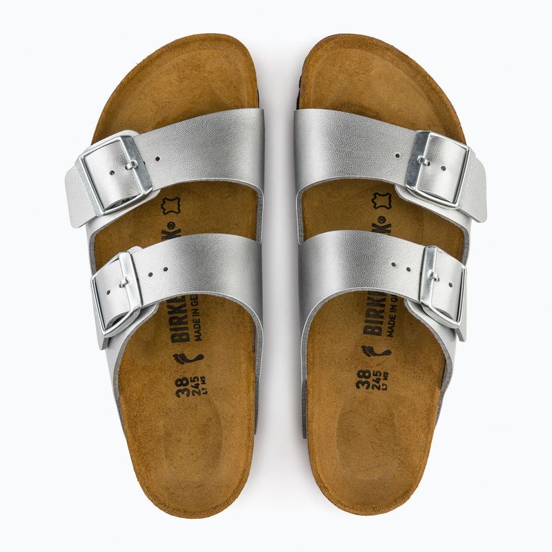 BIRKENSTOCK infradito donna Arizona BF Narrow argento 8