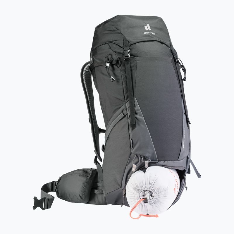 Zaino da trekking da donna deuter Futura Air Trek 55 + 10 l SL nero/grafite 5