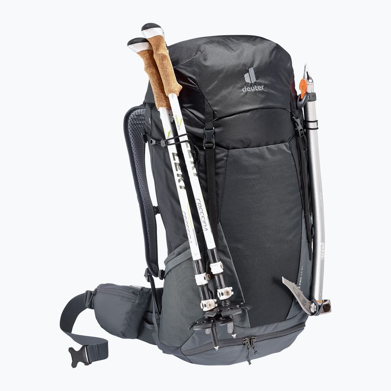 Zaino da trekking da donna deuter Futura Air Trek 55 + 10 l SL nero/grafite 6