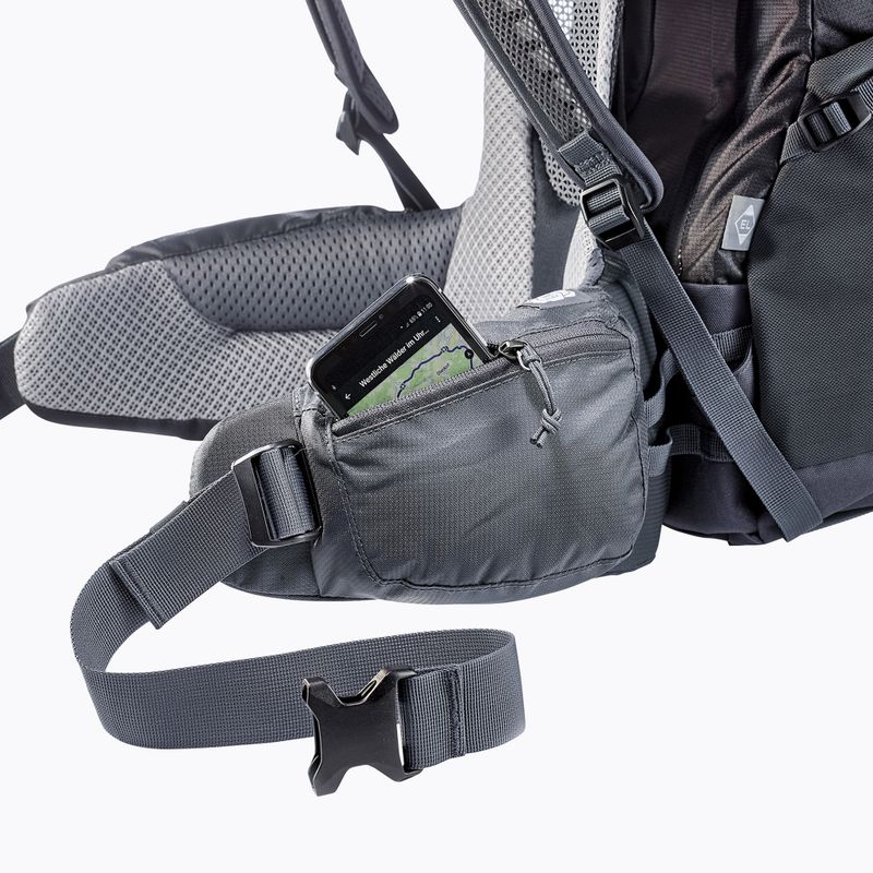 Zaino da trekking da donna deuter Futura Air Trek 55 + 10 l SL nero/grafite 10