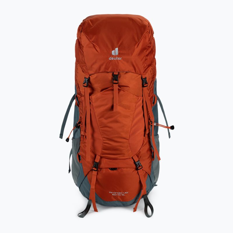 Zaino da trekking da donna deuter Aircontact Lite 60 + 10 l SL paprika/teal