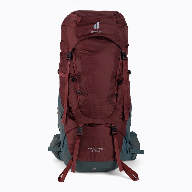 Zaino da trekking da donna deuter Aircontact 40 + 10 l SL sequoia/teal