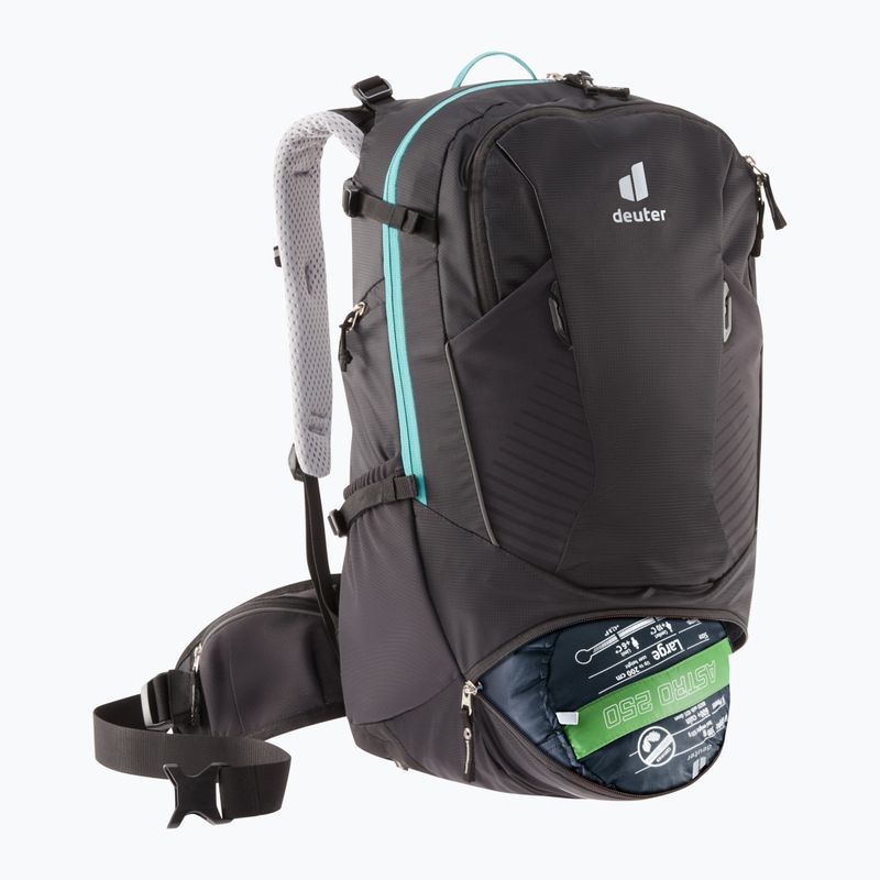 Zaino da bicicletta da donna deuter Trans Alpine 28 l SL nero 4