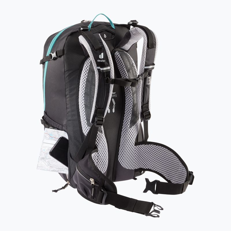 Zaino da bicicletta da donna deuter Trans Alpine 28 l SL nero 6