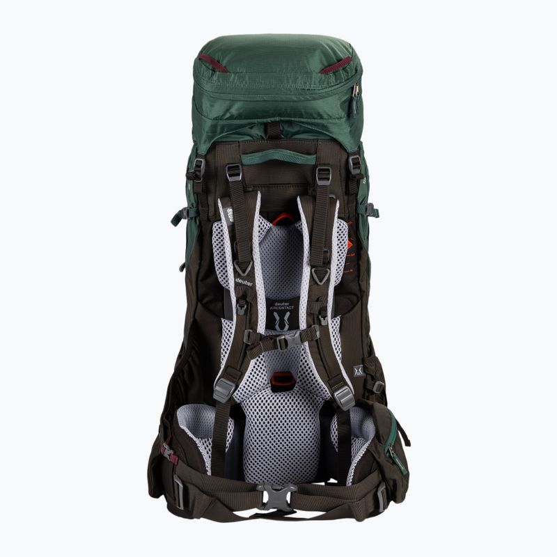 Zaino da trekking da donna deuter Aircontact PRO 55 + 15 l SL verde mare/caffè 3