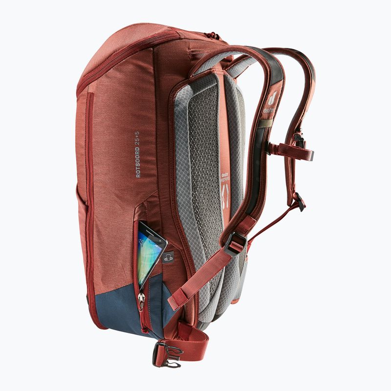 Zaino da ciclismo deuter Rotsoord 25+5 l redwood/ink 10