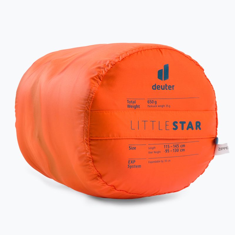 Sacco a pelo per bambini Deuter Little Star zafferano/azzurro 8