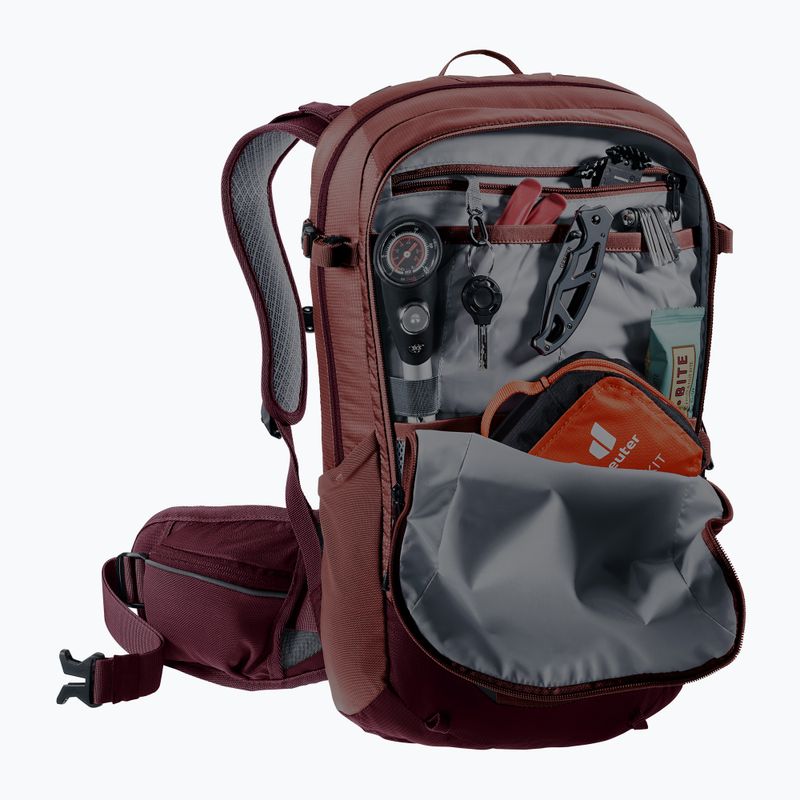 Zaino da bicicletta da donna deuter Flyt 12 l SL caspia/maron 10