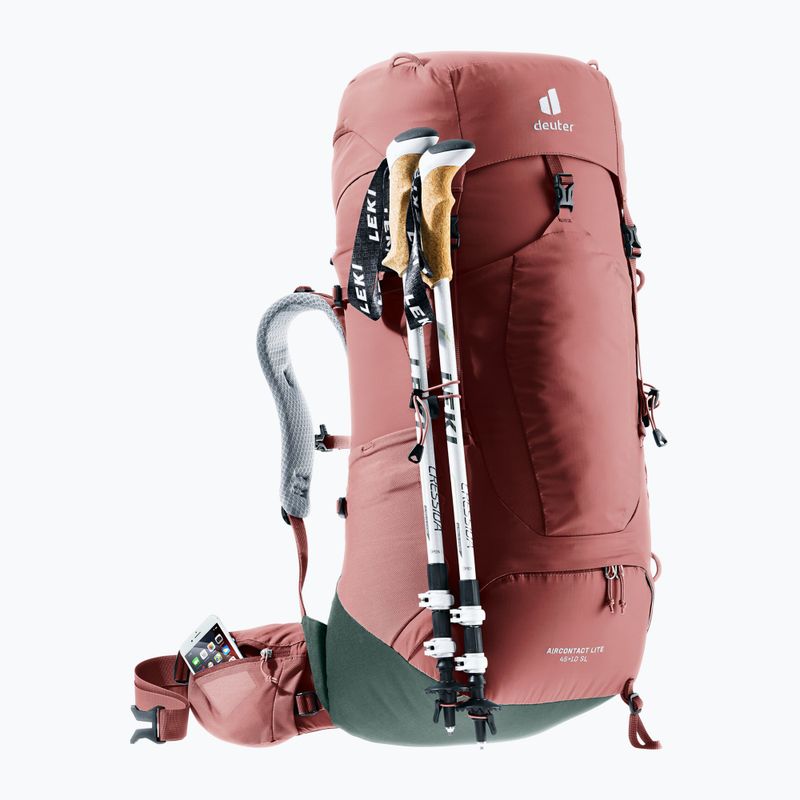 Zaino da trekking da donna deuter Aircontact Lite 45 + 10 l SL caspia/ivy 7