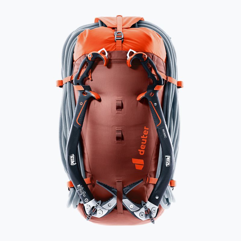 Zaino da arrampicata deuter Guide 30 l sequoia/papaya 6