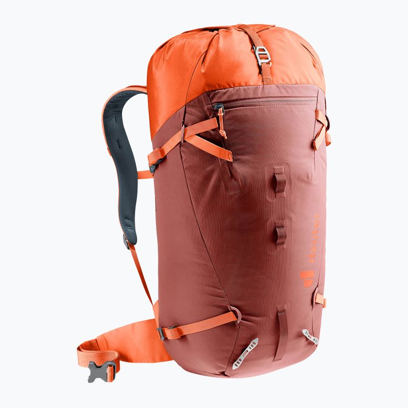 Zaino da arrampicata deuter Guide 30 l sequoia/papaya 4