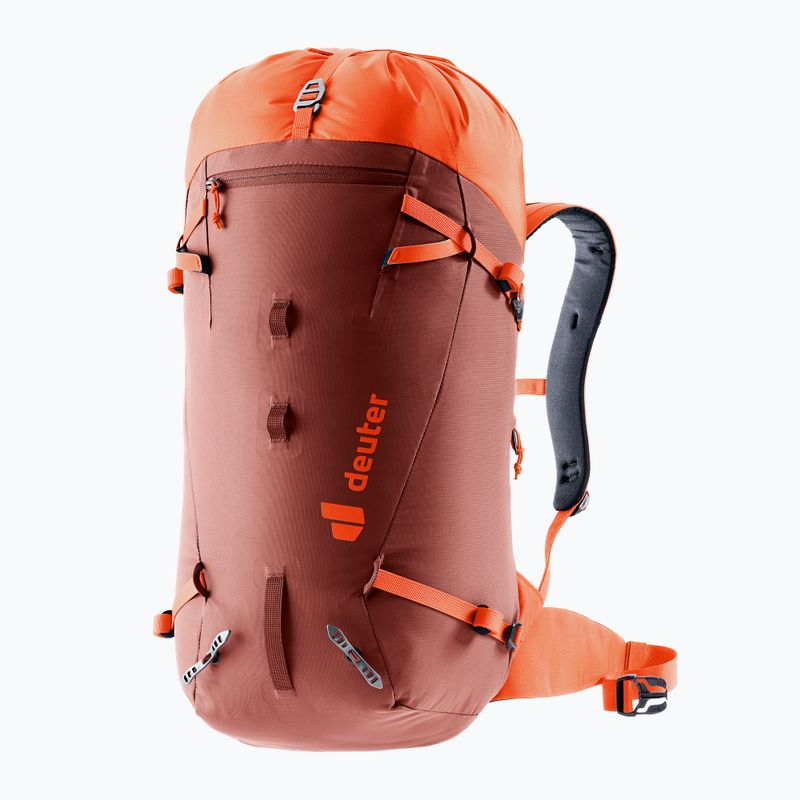 Zaino da arrampicata deuter Guide 30 l sequoia/papaya 5