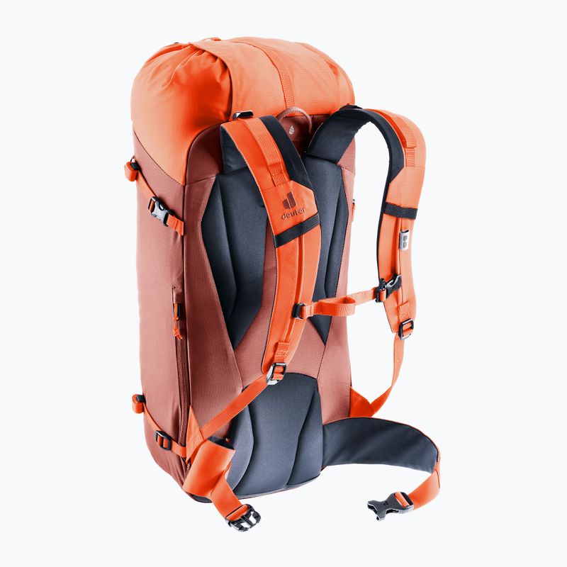 Zaino da arrampicata deuter Guide 30 l sequoia/papaya 6