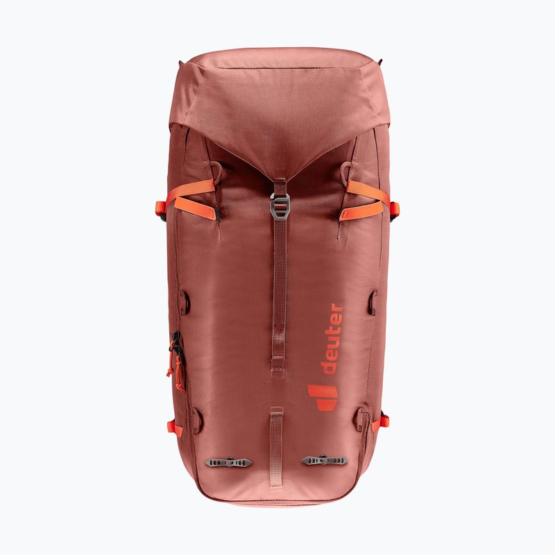 Zaino da arrampicata Deuter Guide 34+8 l sequoia/papaya
