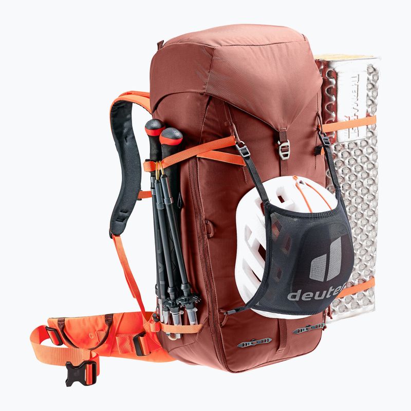 Zaino da arrampicata Deuter Guide 34+8 l sequoia/papaya 5