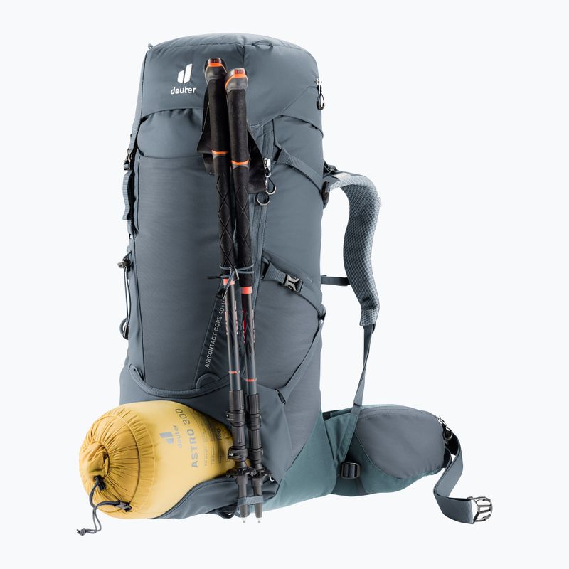 Zaino da trekking Deuter Aircontact Core 40 + 10 l in grafite e scisto 6