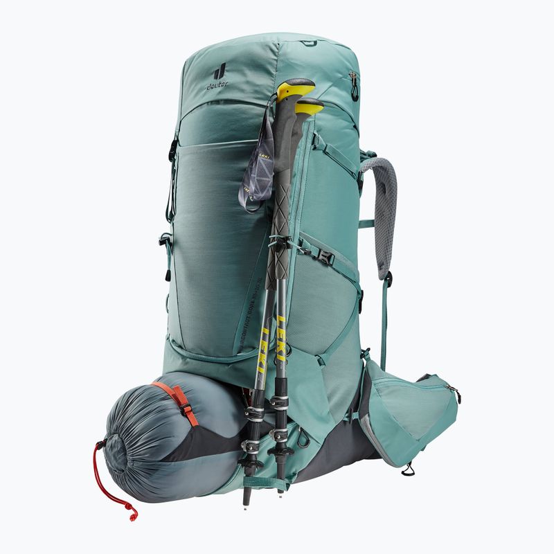 Zaino da trekking da donna deuter Aircontact Core 55+10 l SL giada/grafite 6