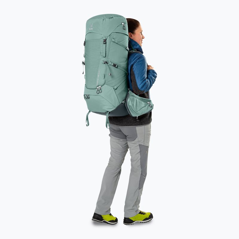Zaino da trekking da donna deuter Aircontact Core 55+10 l SL giada/grafite 10