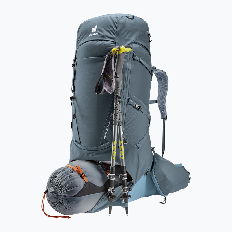 Zaino da trekking Deuter Aircontact Core 60+10 l grafite/scisto 9