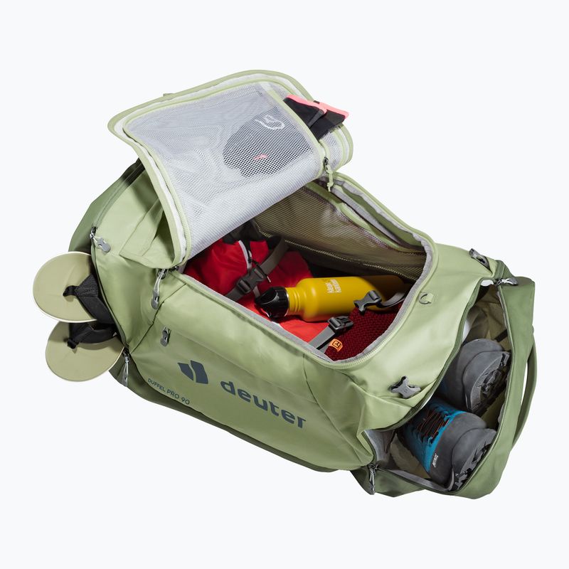 Deuter Duffel Pro 90 l mineral/ grove borsa da viaggio 8