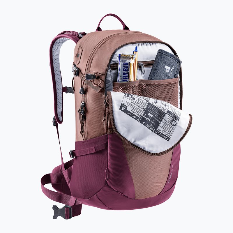Zaino da trekking da donna deuter Futura 21 l SL ashrose-cassis 6