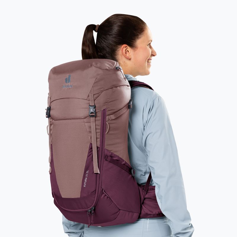 Zaino da trekking deuter Futura 24 l SL ash rose/blackcurrant 13