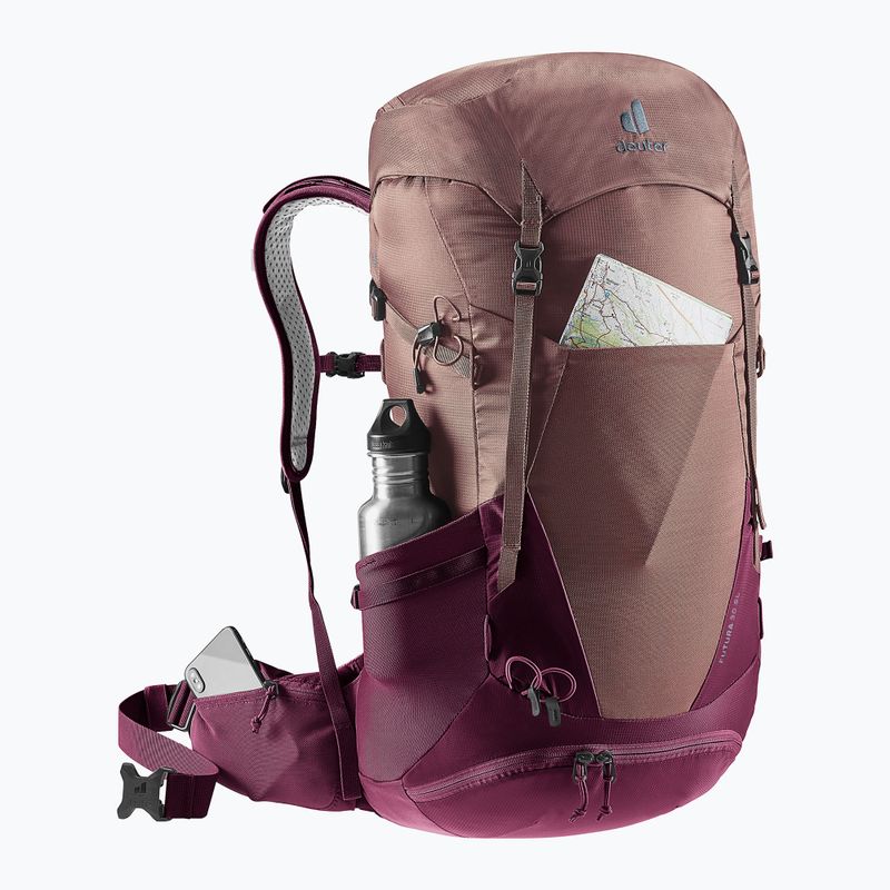 Zaino da trekking da donna deuter Futura 30 l SL ashrose-cassis 5