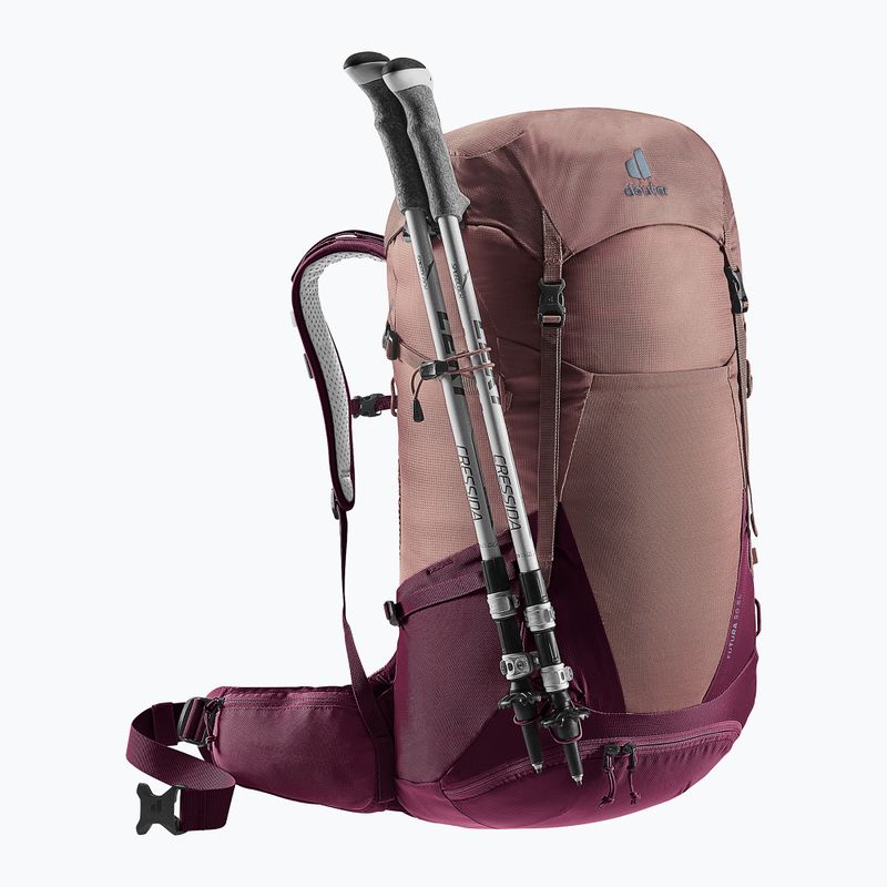 Zaino da trekking da donna deuter Futura 30 l SL ashrose-cassis 6