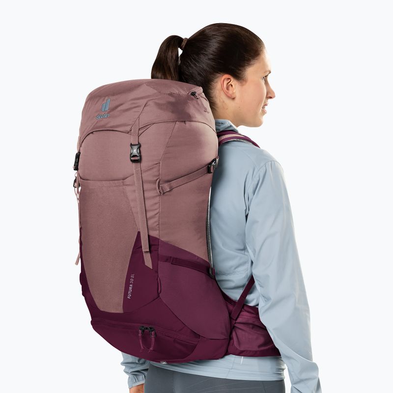 Zaino da trekking da donna deuter Futura 30 l SL ashrose-cassis 11