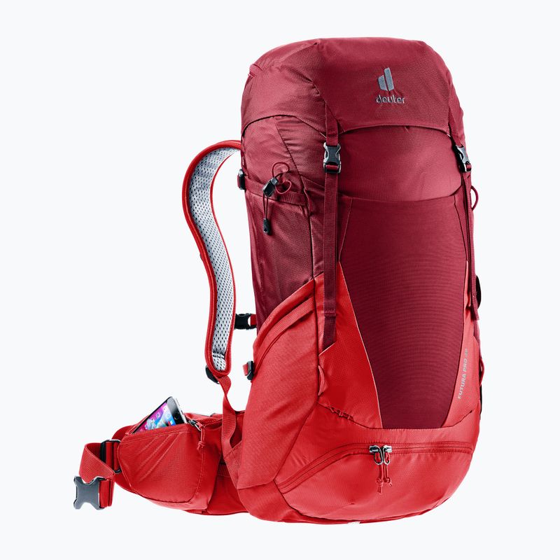 Zaino da trekking deuter Futura Pro 36 l masala/ciliegia 2