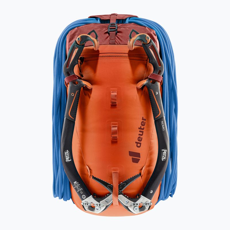 Zaino da arrampicata da donna deuter Guide 22 l SL papaya-redwood 7